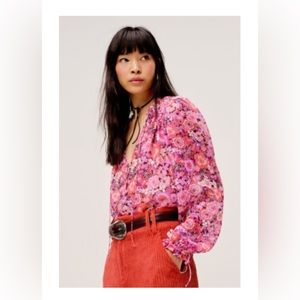 For Love and Lemons Grace Top in Carnation